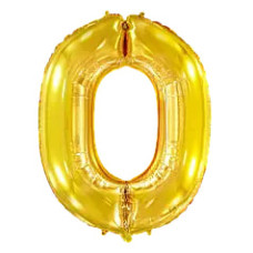 Кулька-цифра золото 102 см 0-9